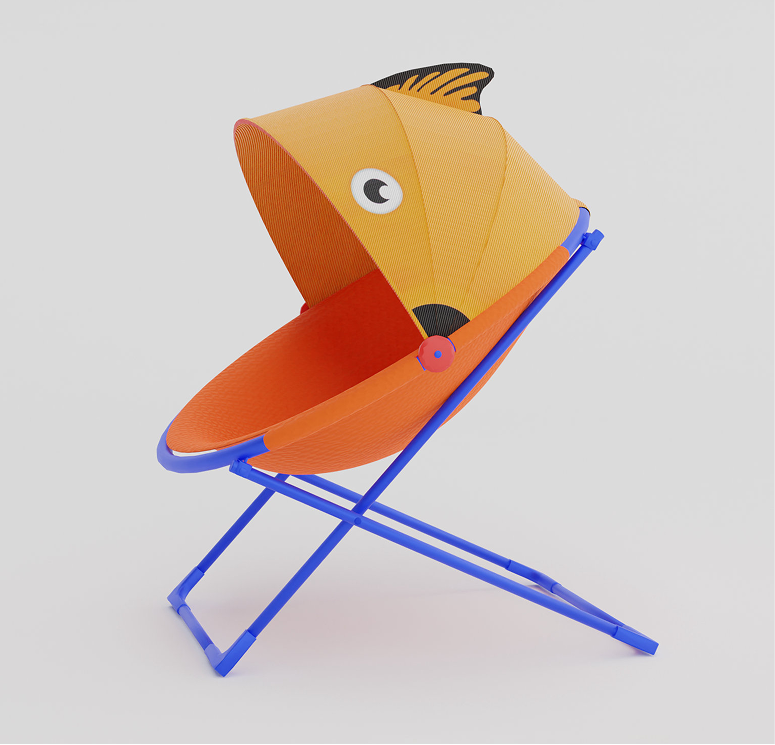 Render da Cadeira Peixe, vista 1