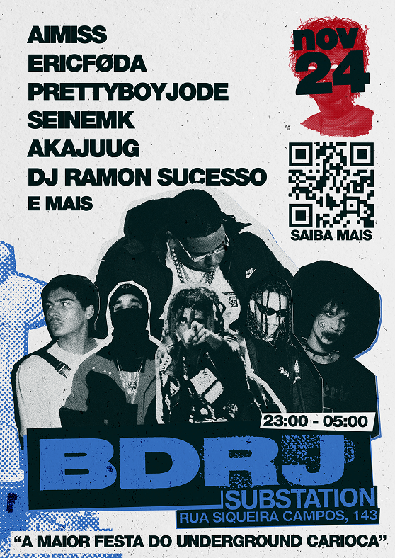Flyer da festa BDRJ, versão 2
