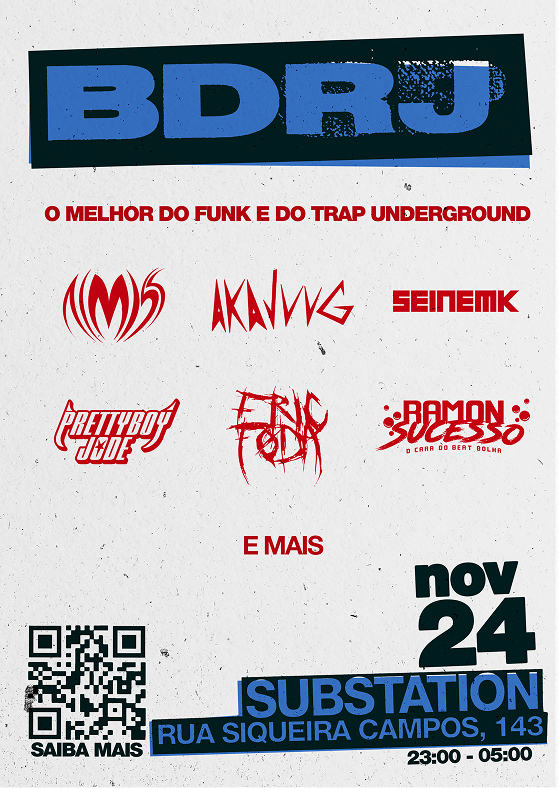 Flyer da festa BDRJ, versão 3