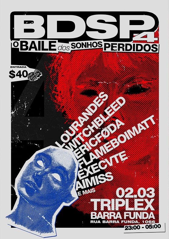 Flyer da festa BDSP, edição 4
