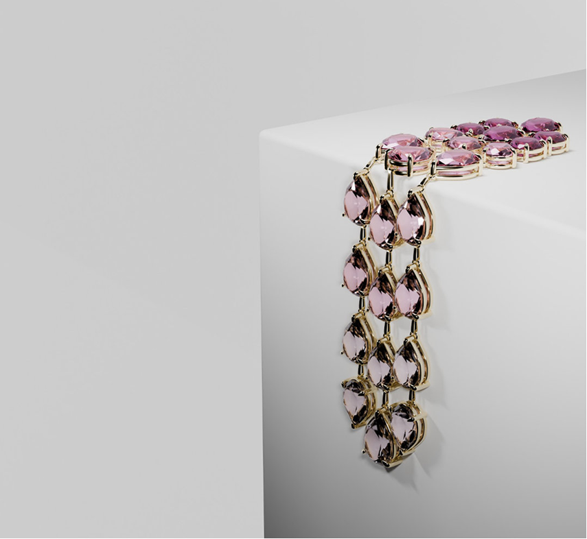 Render 3D de joia, peça 10