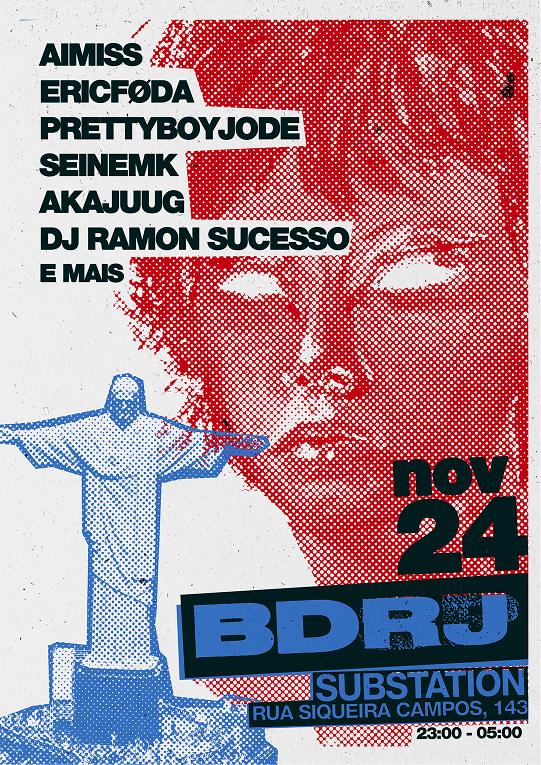 Flyer da festa BDRJ, versão 1